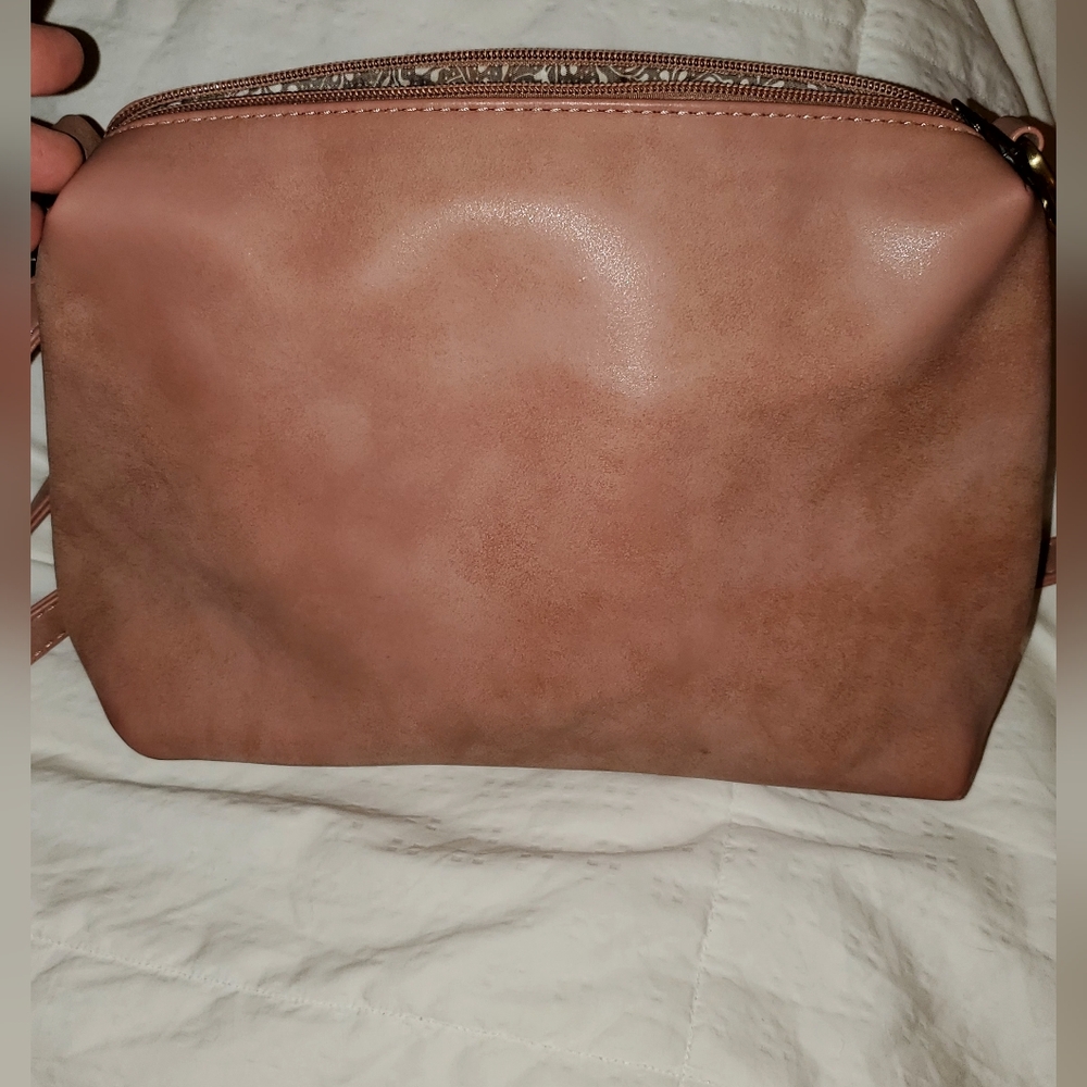 Joy Susan Rose Crossbody Purse In Vegan Leather
